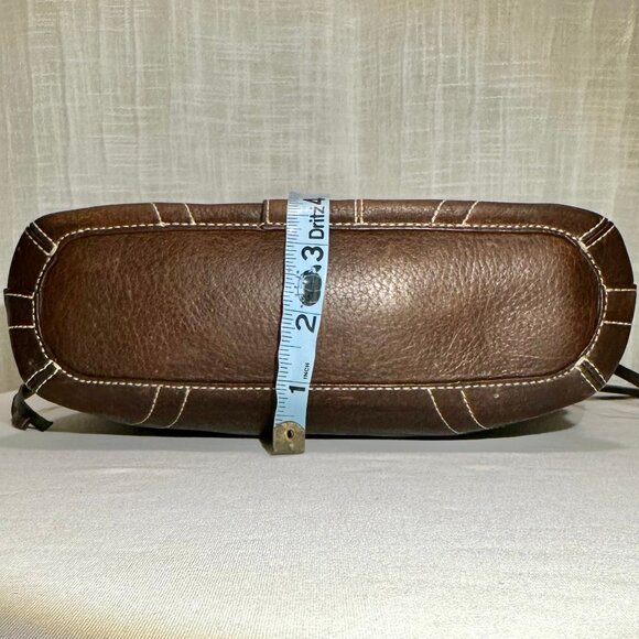 COACH Chelsea Laced Fringe.Duffle Distressed Pebble Leather Chestnut Brown 10399 - Picture 14 of 16